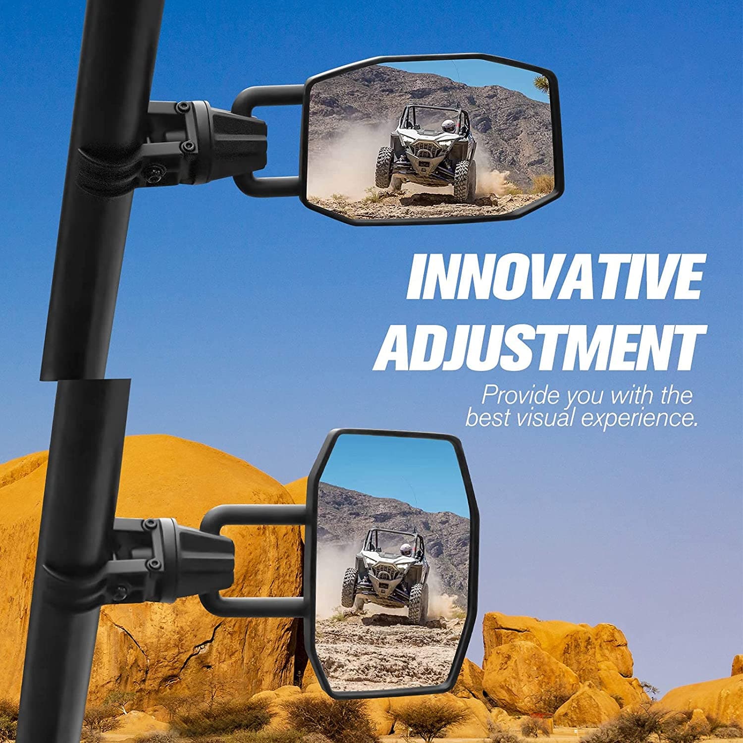 Photo of UTV Side Mirrors for RZR/Maverick/Zforce/Pioneer/Talon/Teryx by Kemimoto - Premium for UTVs / Side by Sides