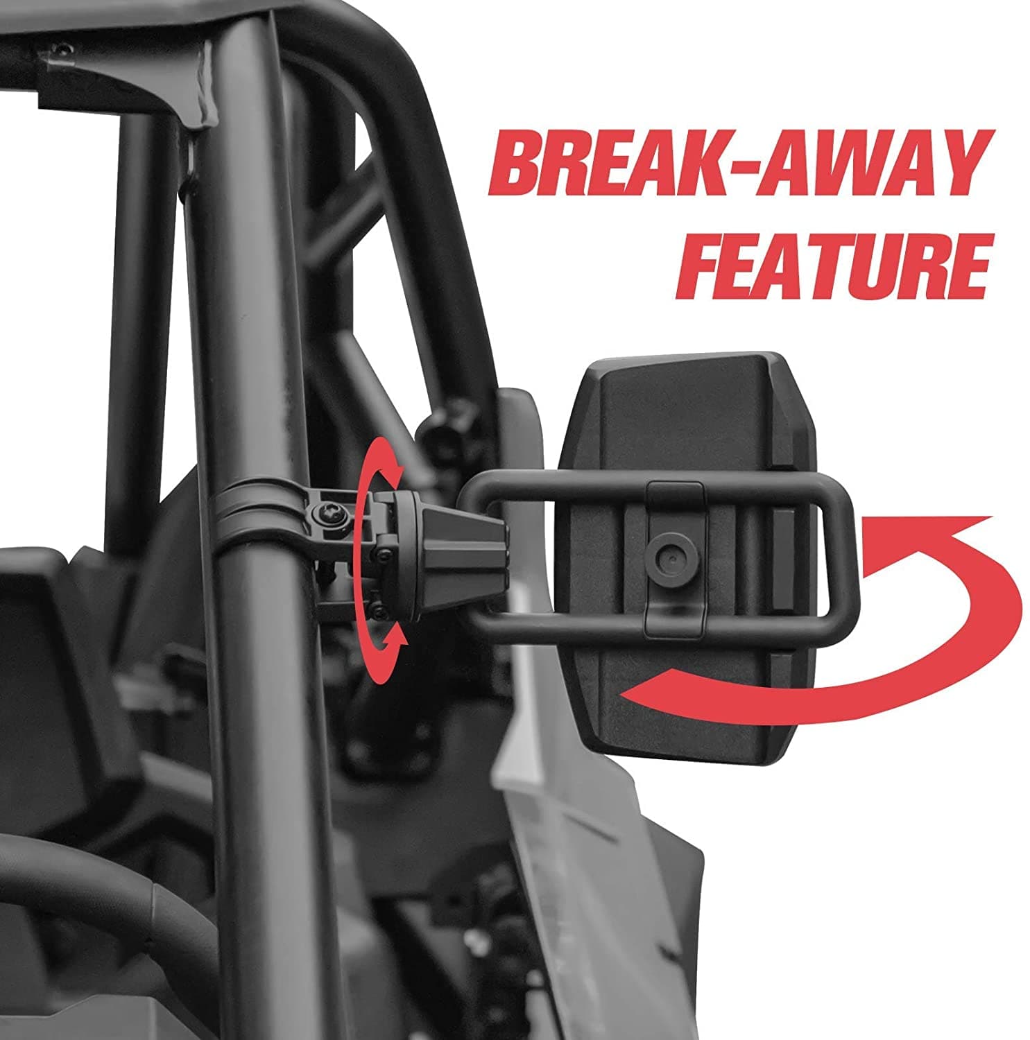 Photo of UTV Side View Mirrors for Yamaha Wolverine by Kemimoto - Premium for UTVs / Side by Sides