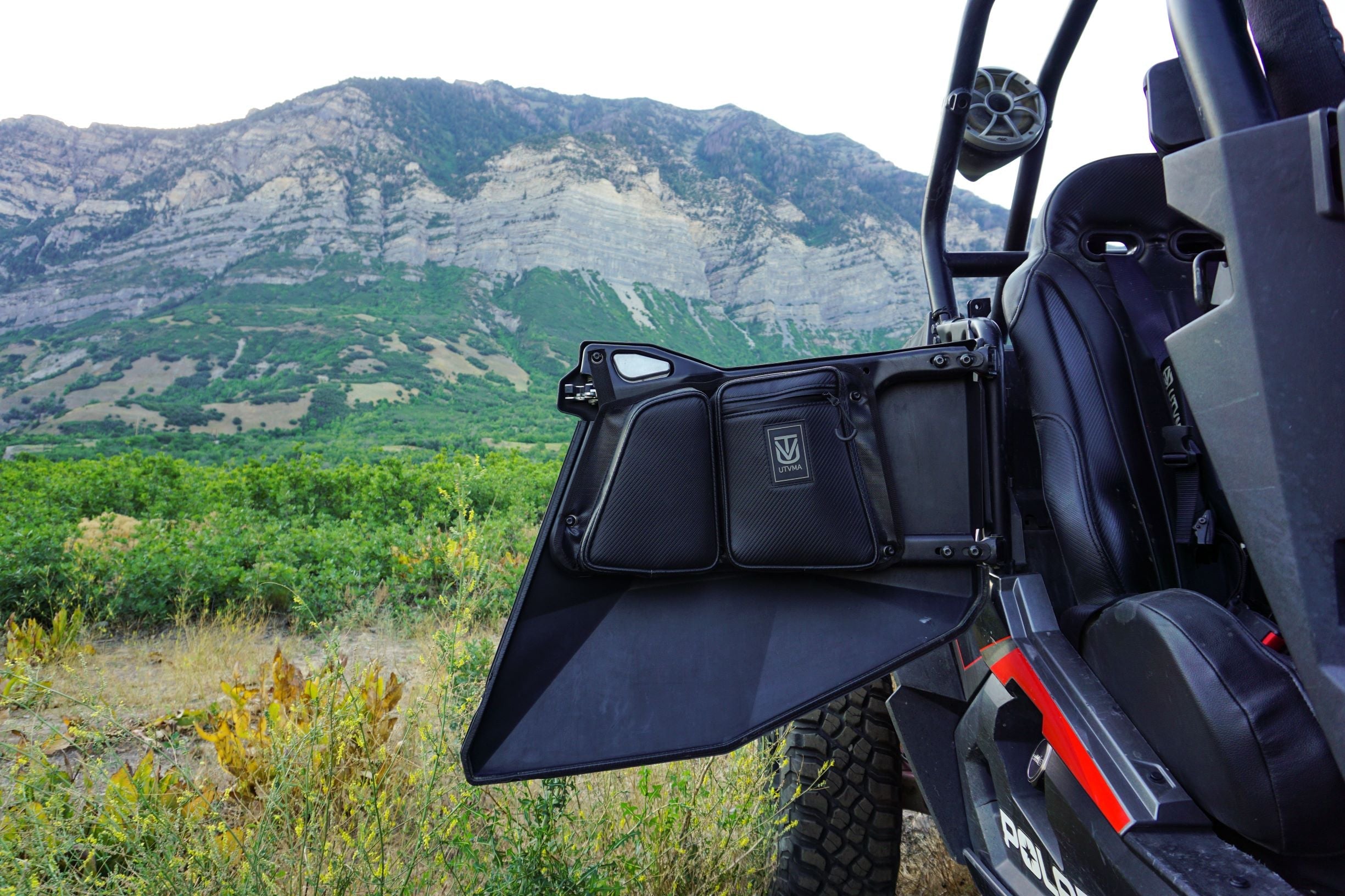Photo of RZR 4 1000/900 Rear Door Bag Set (2014-2023) by UTV Mountain Accessories - Premium Door Bags & Door Accessories for UTVs / Side by Sides