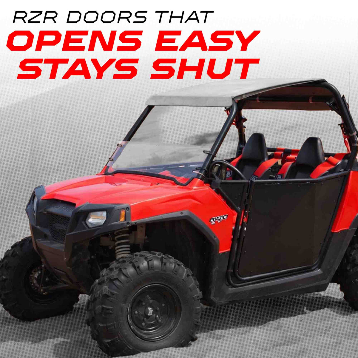 50 Caliber Racing black Polaris RZR doors - view 4