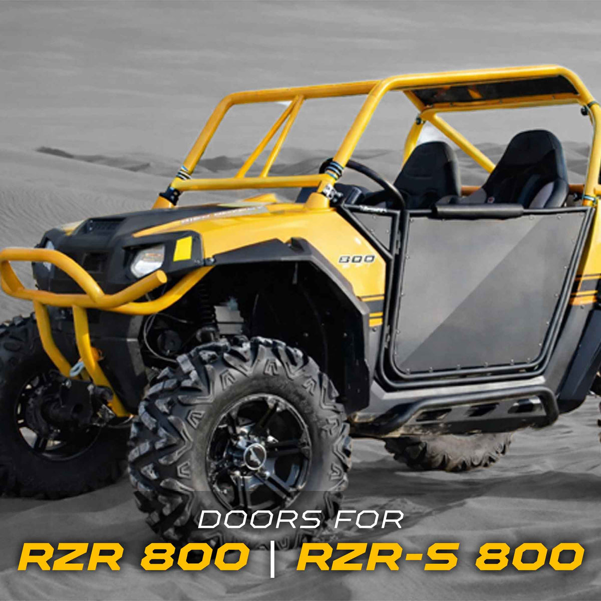 50 Caliber Racing black Polaris RZR doors - view 6