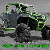 50 Caliber Racing red-panel Polaris RZR doors - view 6