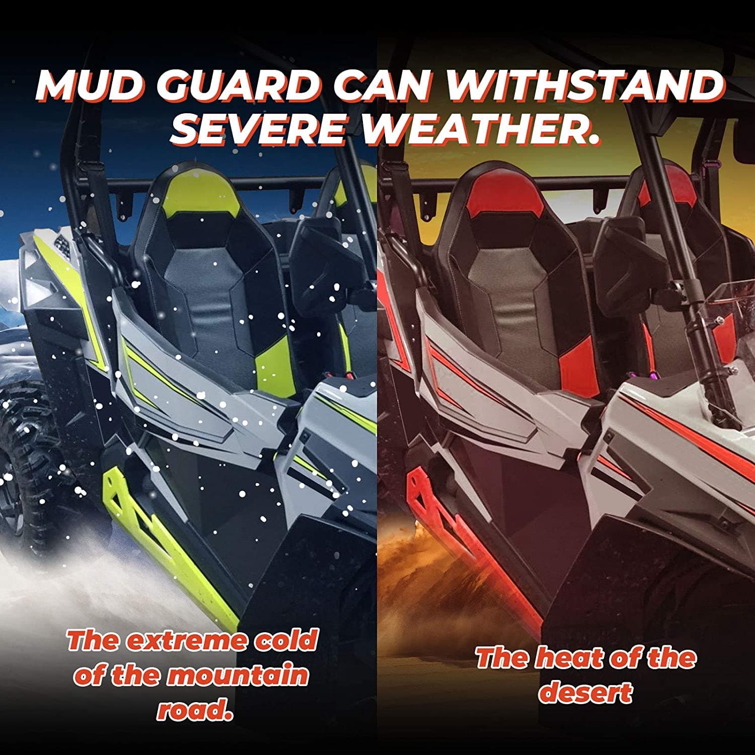 Photo of Extended Fender Flares for Polaris RZR S 900 / S 1000 / RZR 4 900 2015-2020 by Kemimoto - Premium for UTVs / Side by Sides