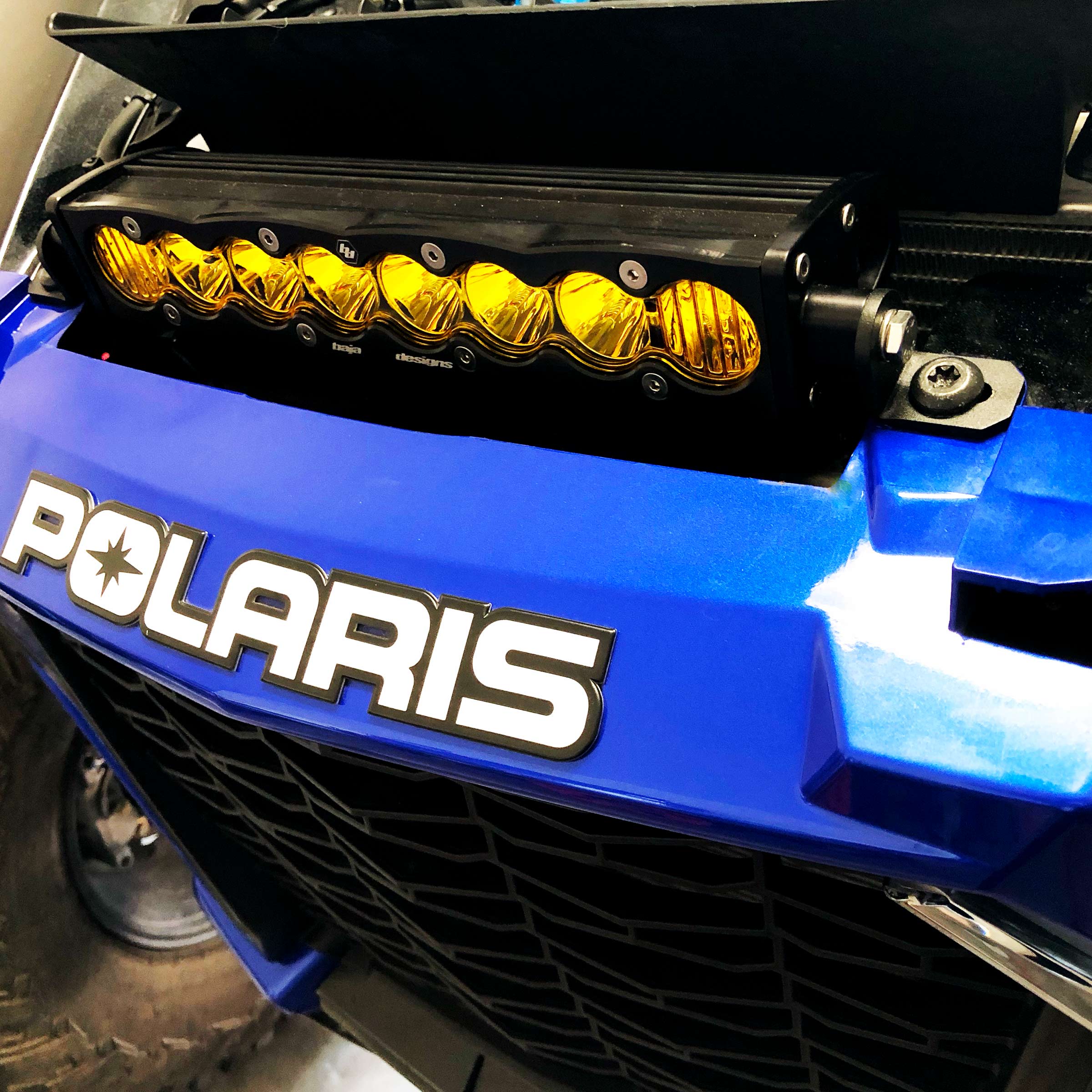 Photo of Single Row Grill Led Light Bar Mounts for Polaris RZR XP / Turbo(S) by Litt Industries - Premium RZR Turbo S / XP for UTVs / Side by Sides