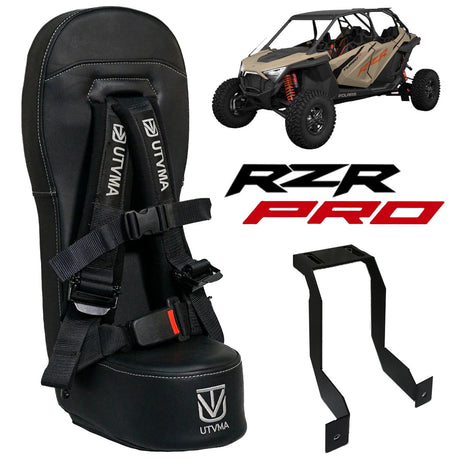 Photo of RZR 4 Turbo R Front Bump Seat (2020-2025) by UTVMA - Premium Bump Seat for UTVs / Side by Sides
