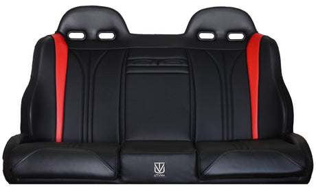 Photo of RZR 4 PRO (Turbo R, Pro R, Pro) Rear Bench Seat W Harnesses (2020-2025) by UTVMA - Premium Bench Seat for UTVs / Side by Sides