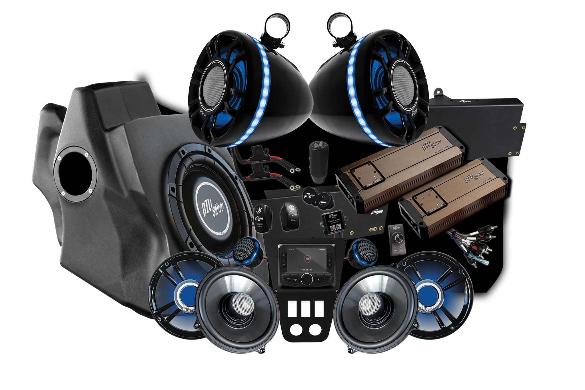 Photo of RZR® Pro Series Elite Stage 7 Stereo Kit | UTVS-PRO-S7-E by UTV Stereo - Premium Polaris RZR Stage Kit for UTVs / Side by Sides