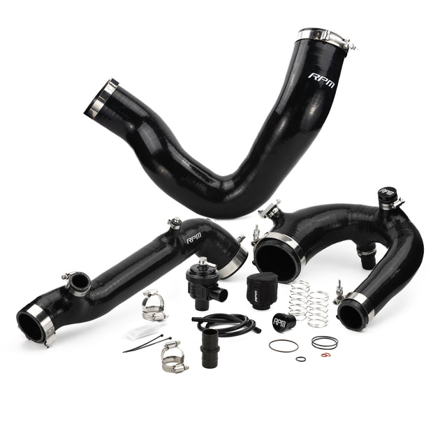 Photo of RPM SXS RPM Polaris RZR Turbo R & PRO XP/S Turbo Silicone Intake J-Tube, Charge Tube W/ BOV, & Intake Tube KIT by RPM SXS - Premium for UTVs / Side by Sides