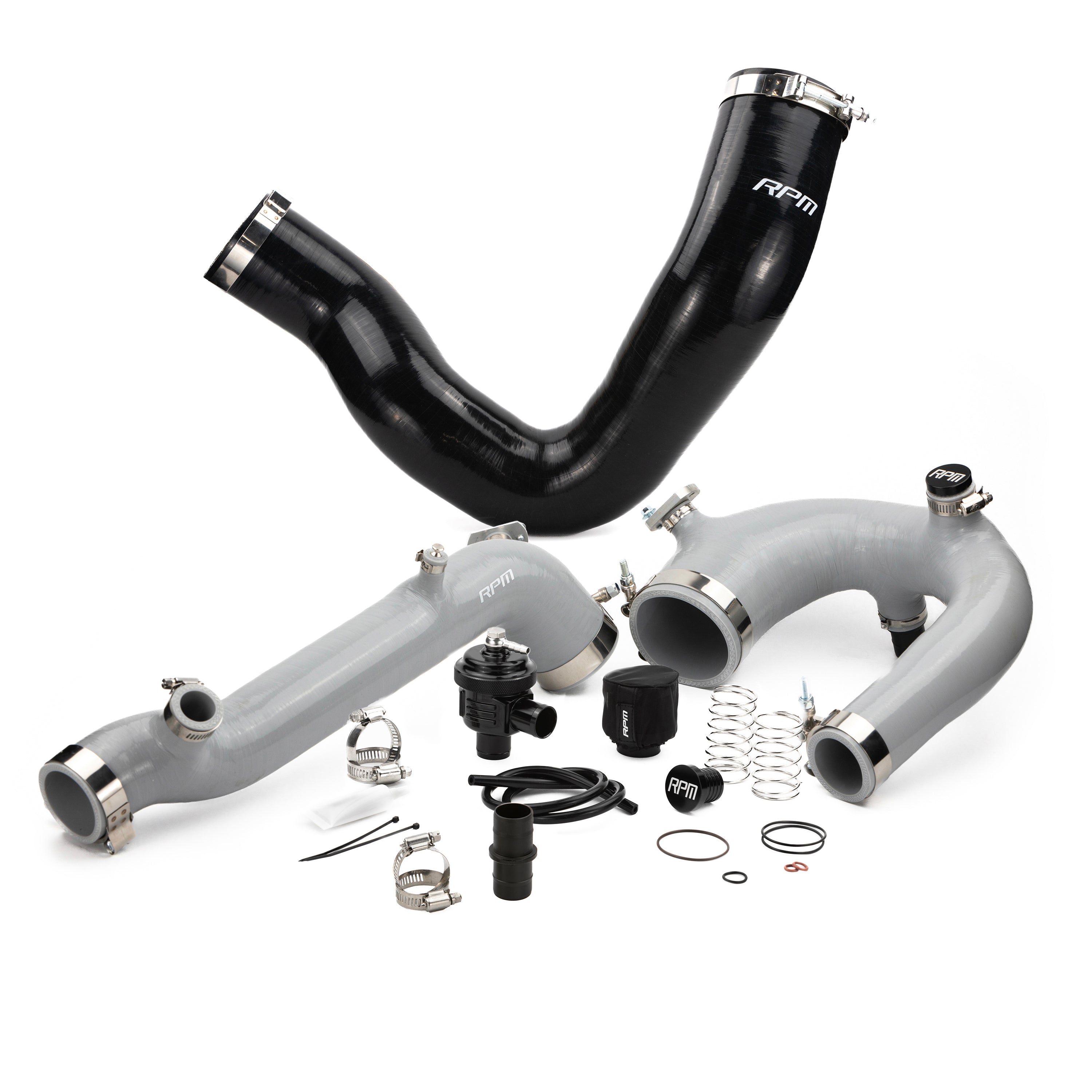 Photo of RPM SXS RPM Polaris RZR Turbo R & PRO XP/S Turbo Silicone Intake J-Tube, Charge Tube W/ BOV, & Intake Tube KIT by RPM SXS - Premium for UTVs / Side by Sides