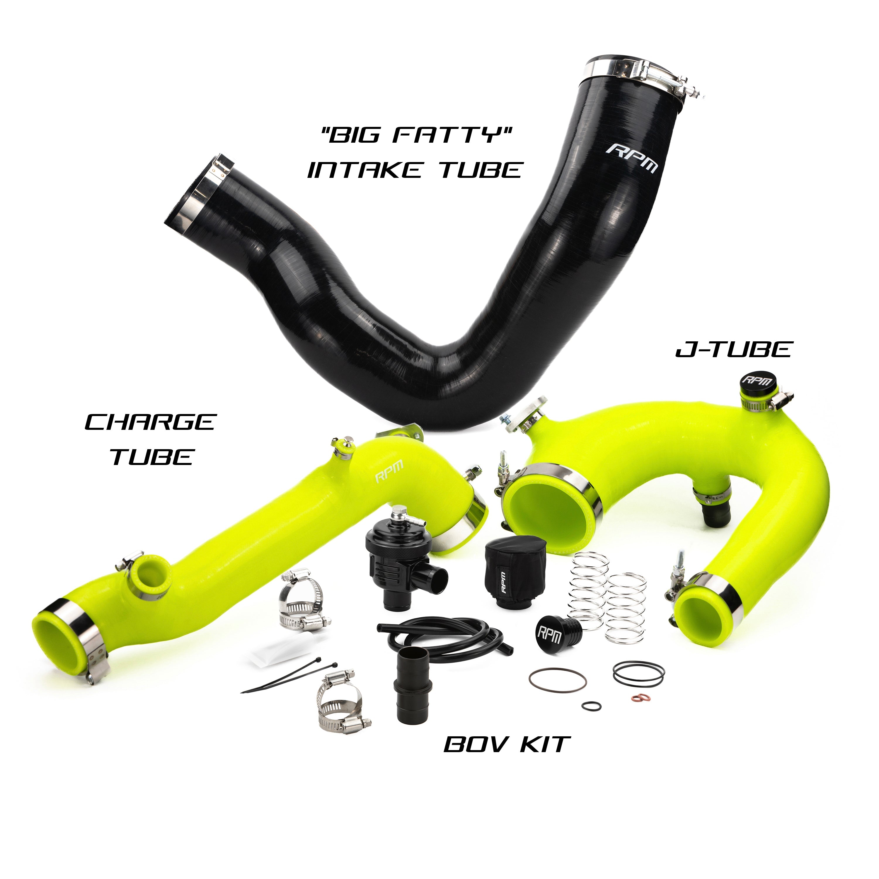 Photo of RPM SXS RPM Polaris RZR Turbo R & PRO XP/S Turbo Silicone Intake J-Tube, Charge Tube W/ BOV, & Intake Tube KIT by RPM SXS - Premium for UTVs / Side by Sides