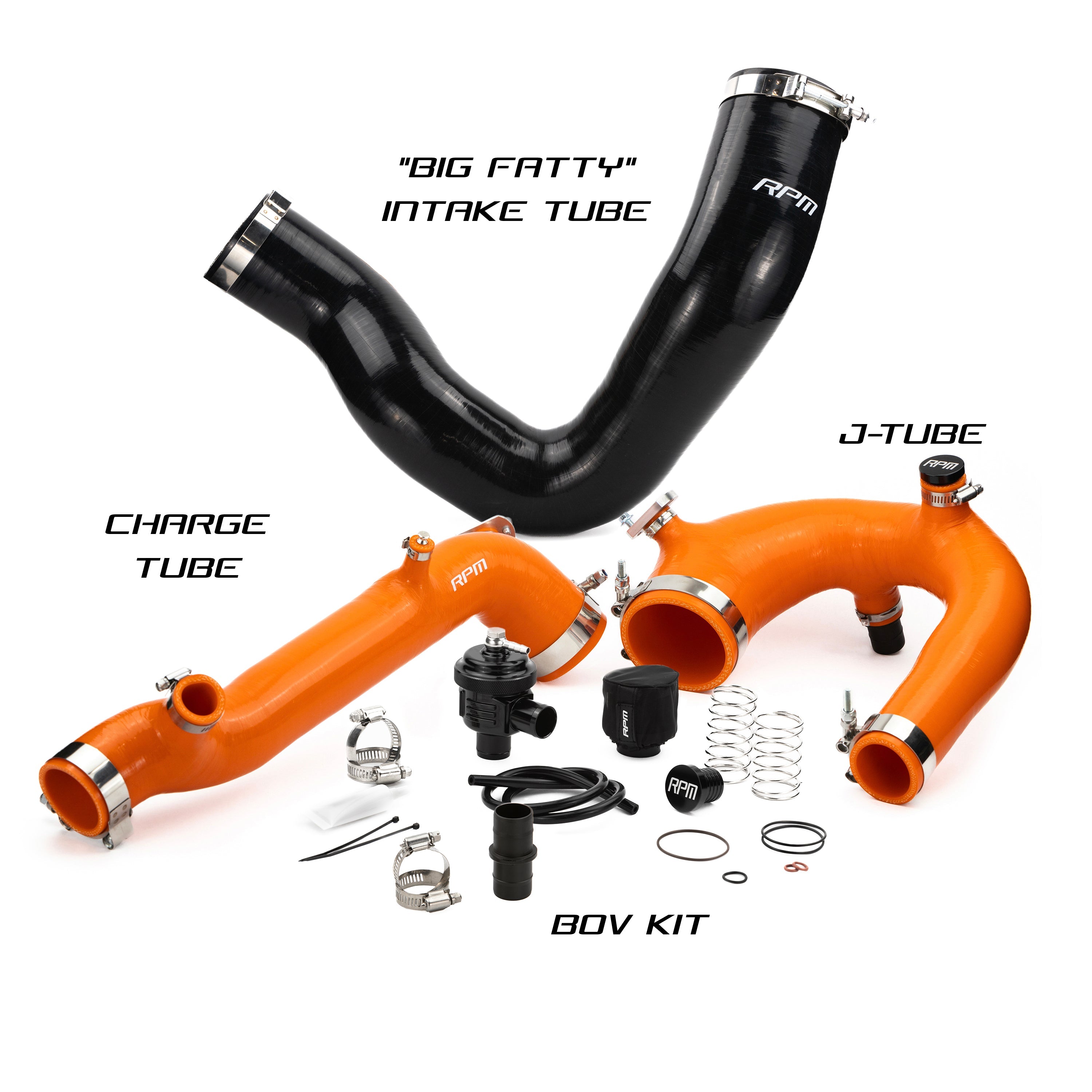 Photo of RPM SXS RPM Polaris RZR Turbo R & PRO XP/S Turbo Silicone Intake J-Tube, Charge Tube W/ BOV, & Intake Tube KIT by RPM SXS - Premium for UTVs / Side by Sides