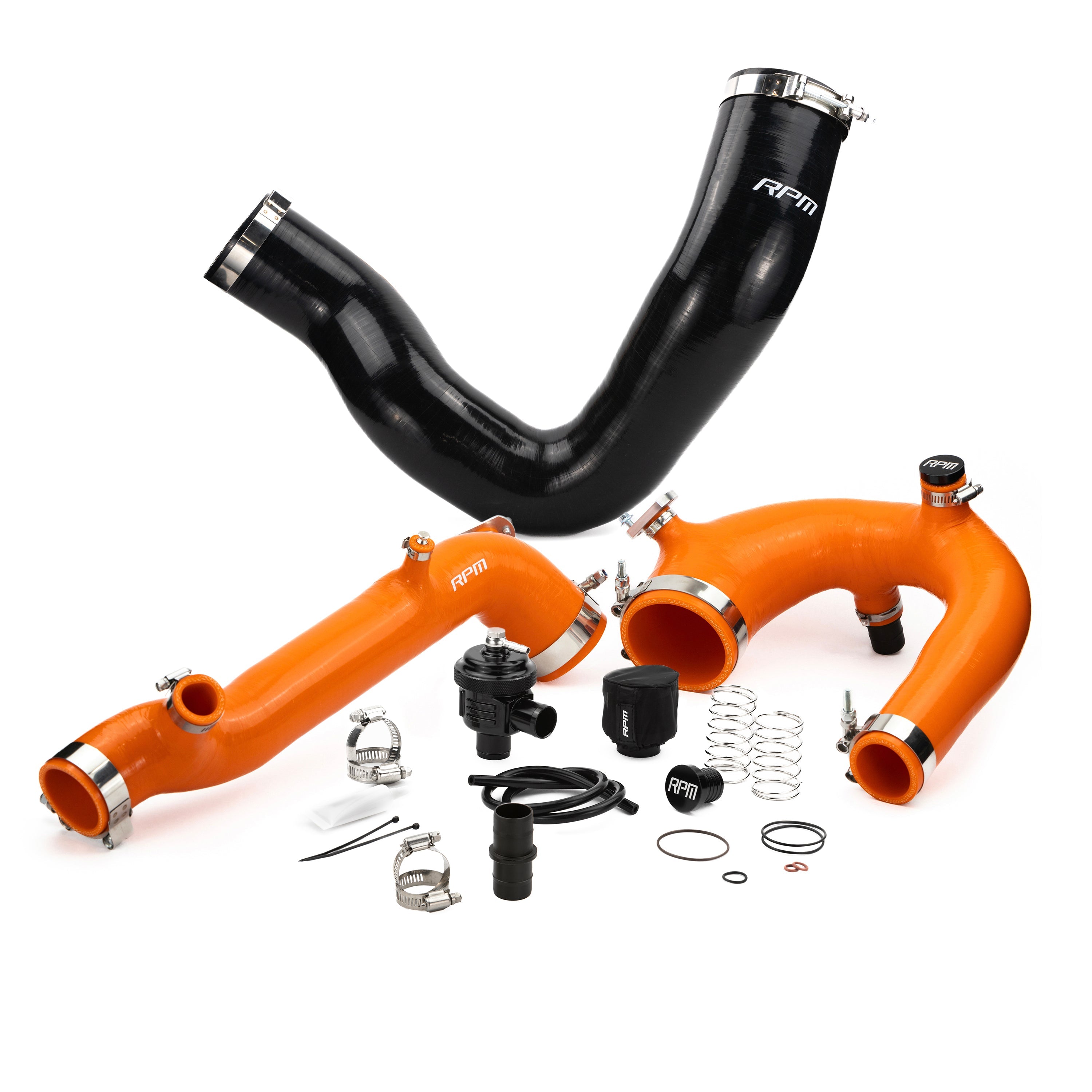 Photo of RPM SXS RPM Polaris RZR Turbo R & PRO XP/S Turbo Silicone Intake J-Tube, Charge Tube W/ BOV, & Intake Tube KIT by RPM SXS - Premium for UTVs / Side by Sides
