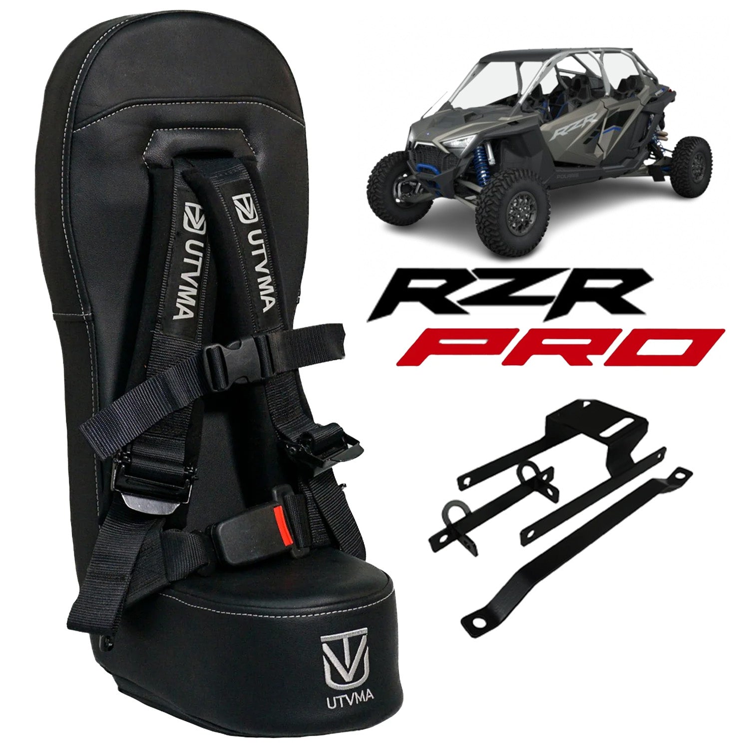 Photo of RZR 4 PRO R Rear Bump Seat (2020-2024) by UTV Mountain Accessories - Premium Bump Seats for UTVs / Side by Sides