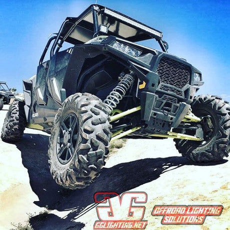 Photo of Polaris RZR 1000 & 2014+ RZR 900 30" LED Light Bar Roof Mounts by GGLighting - Premium Vehicle Mount for UTVs / Side by Sides