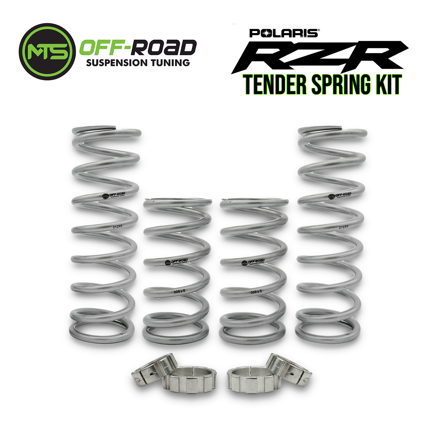 Photo of MTS Offroad Polaris RZR TENDER Spring Kit by MTS Off-Road - Premium Tender Springs for UTVs / Side by Sides