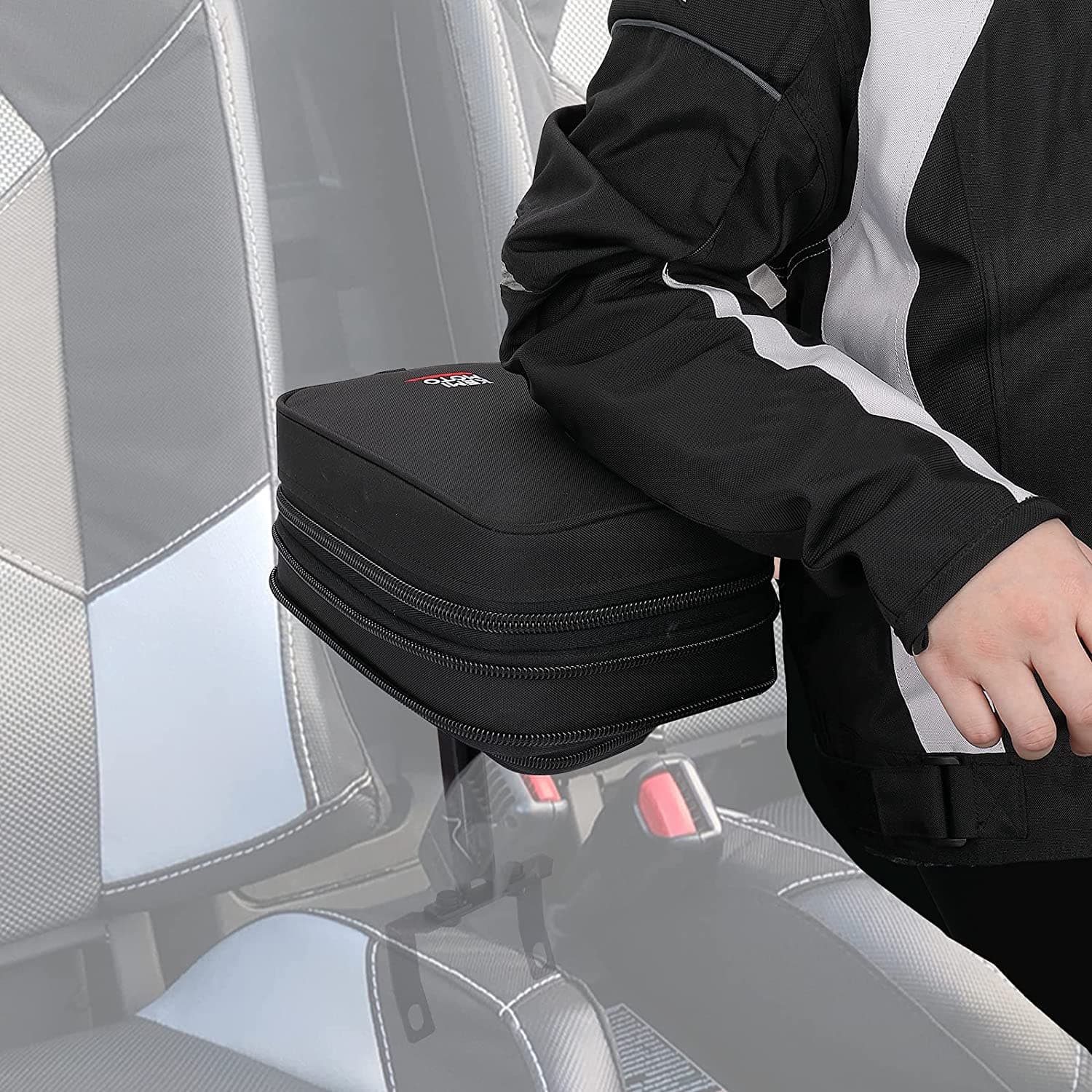 Photo of UTV Armrest Safe 1680D High-Density Storage Bag for Polaris RZR 900/1000/XP Turbo by Kemimoto - Premium for UTVs / Side by Sides
