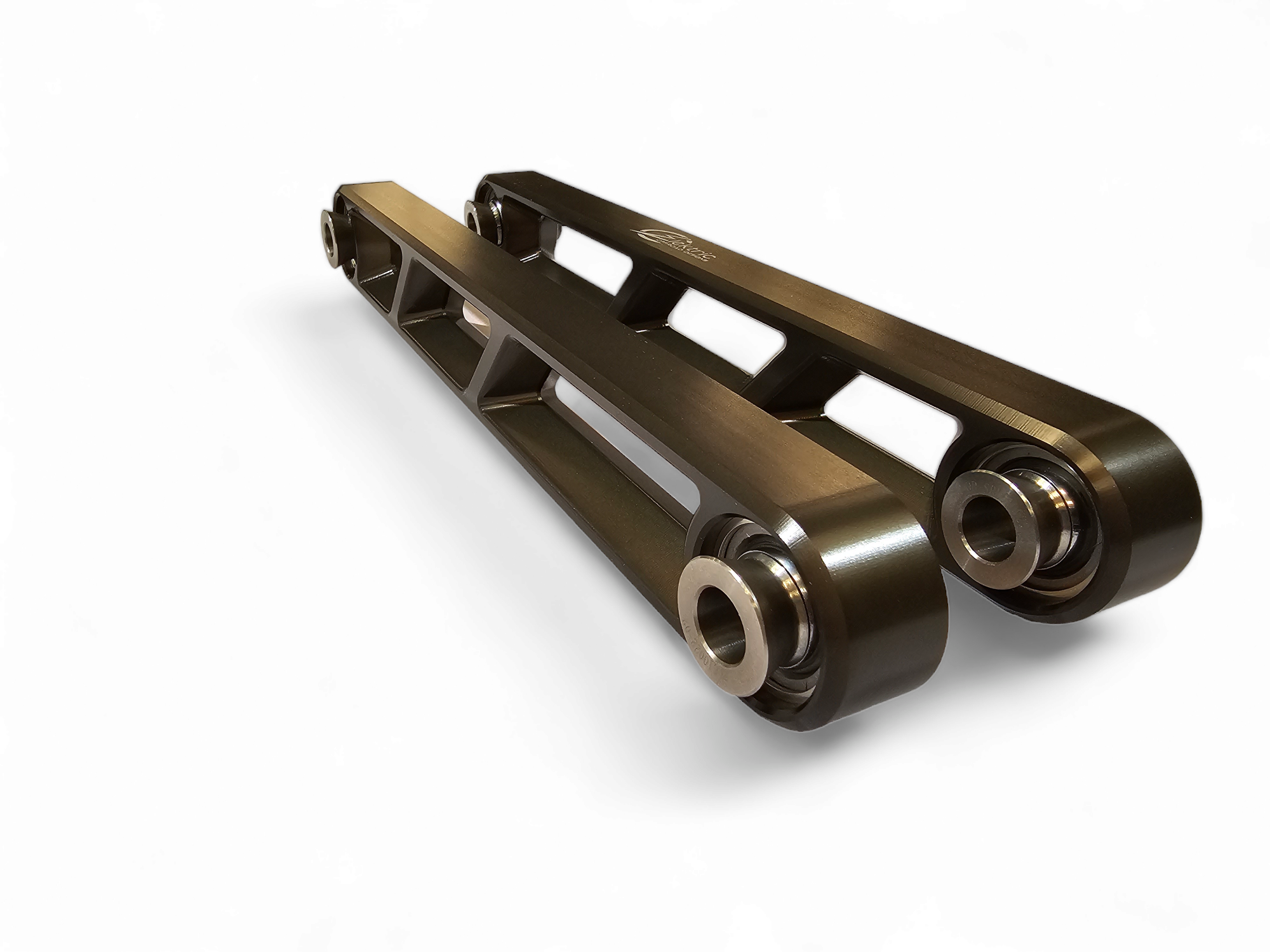 Photo of 2022 to Current Polaris RZR Turbo R Rear Sway bar Link in Gun Metal Finish by Elektric Offroad - Premium Sway Bars & Links for UTVs / Side by Sides