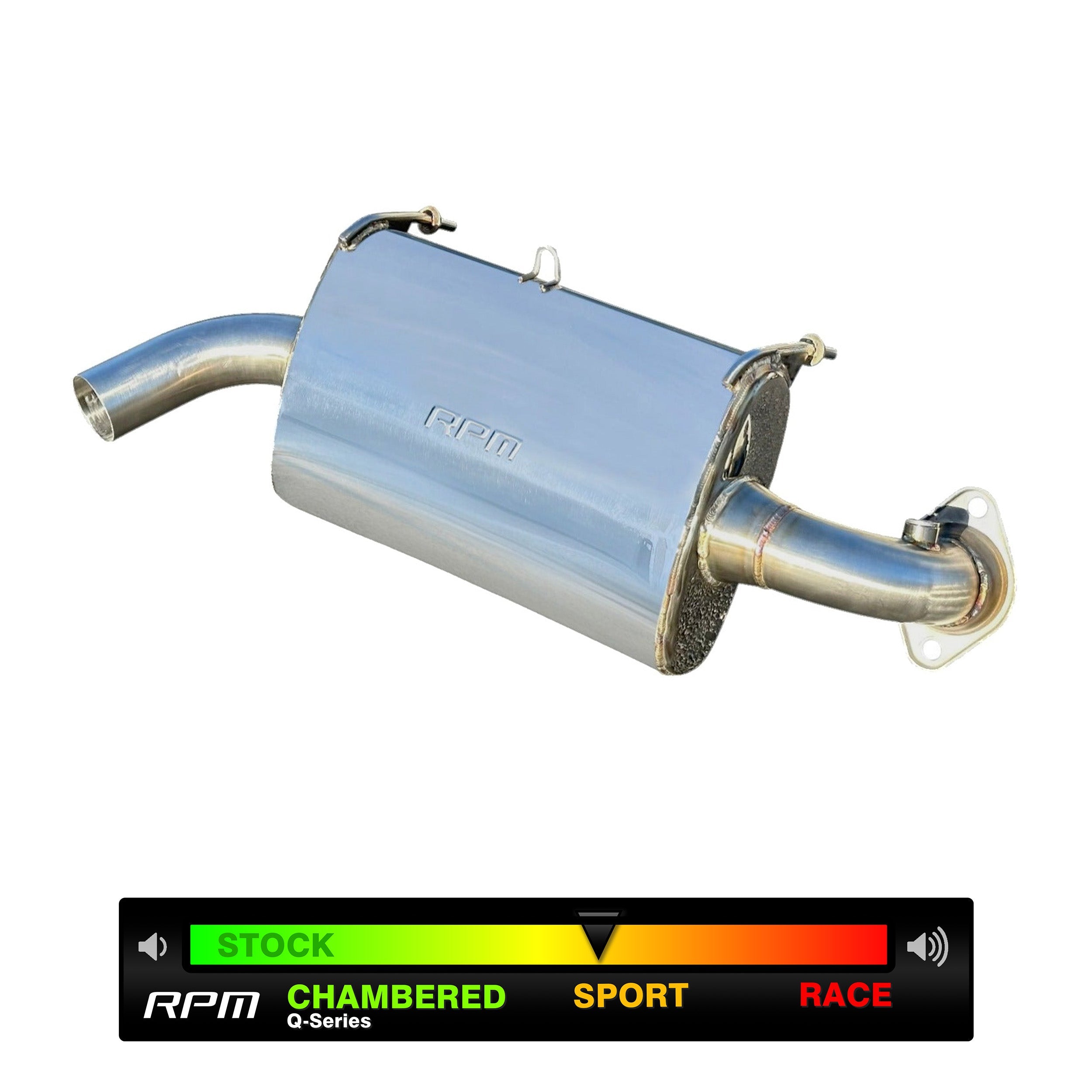 Photo of RPM SXS RPM 2015-2023 RZR XP1000 & RS1 Sport Muffler, Slip-On Exhaust Sport Muffler by RPM SXS - Premium for UTVs / Side by Sides