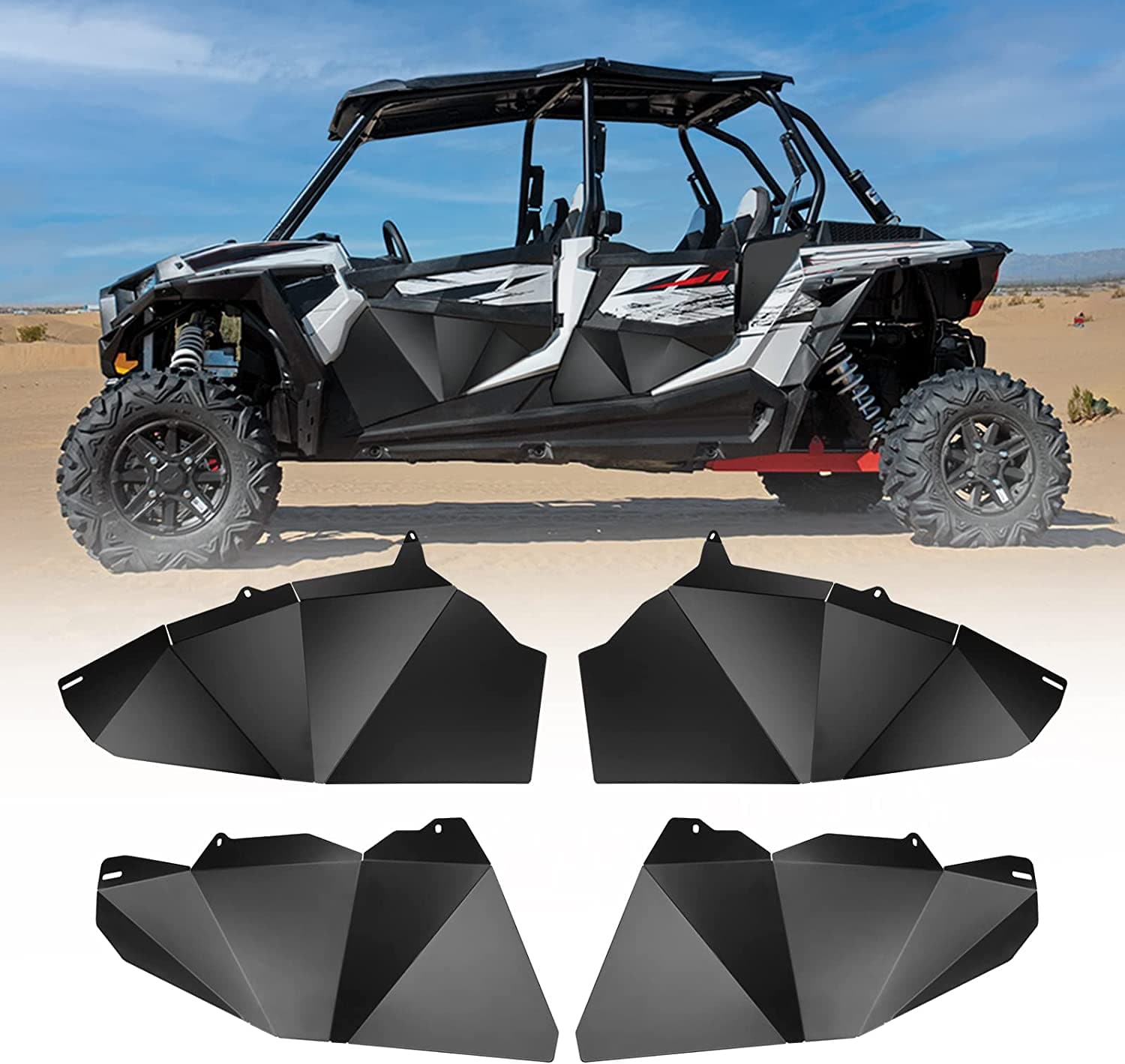 Photo of Kemimoto Half Lower Door Panel For Polaris RZR 900 1000 XP 4 Turbo 2014-2023 by Kemimoto - Premium for UTVs / Side by Sides