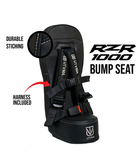 Photo of RZR 1000 Bump Seat (XP, Turbo, Turbo S, Dynamix, Trail, High Lifter) 2014-2023 by UTVMA - Premium Bump Seat for UTVs / Side by Sides