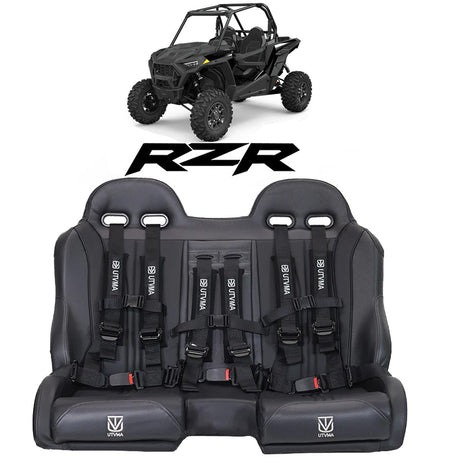 Photo of RZR 1000 Elite Series Bench Seat Front or Rear Bench Seat W Harnesses (over the console) (2014-2023) by UTV Mountain Accessories - Premium Bench Seat for UTVs / Side by Sides