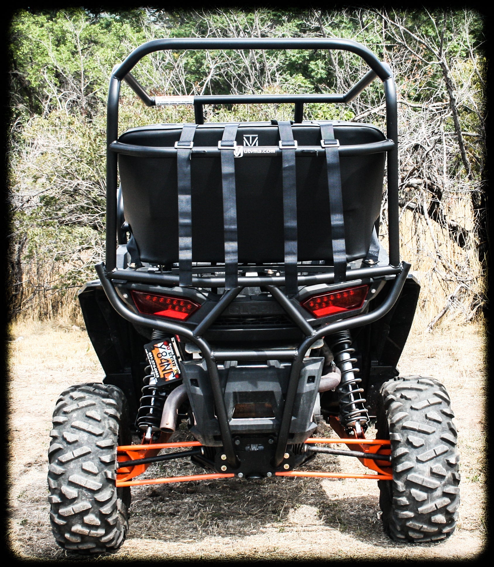 Photo of RZR 1000 Backseat and Roll Cage Kit (2014-2023) by UTV Mountain Accessories - Premium Backseat and Roll Cage for UTVs / Side by Sides