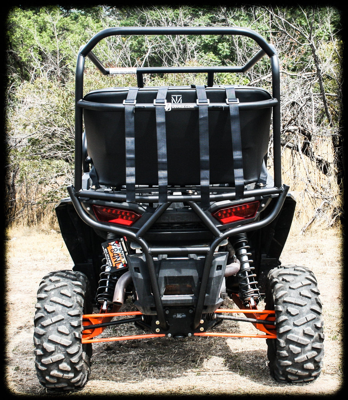 Photo of RZR 1000 Backseat and Roll Cage Kit (2014-2023) by UTV Mountain Accessories - Premium Roll Cages for UTVs / Side by Sides