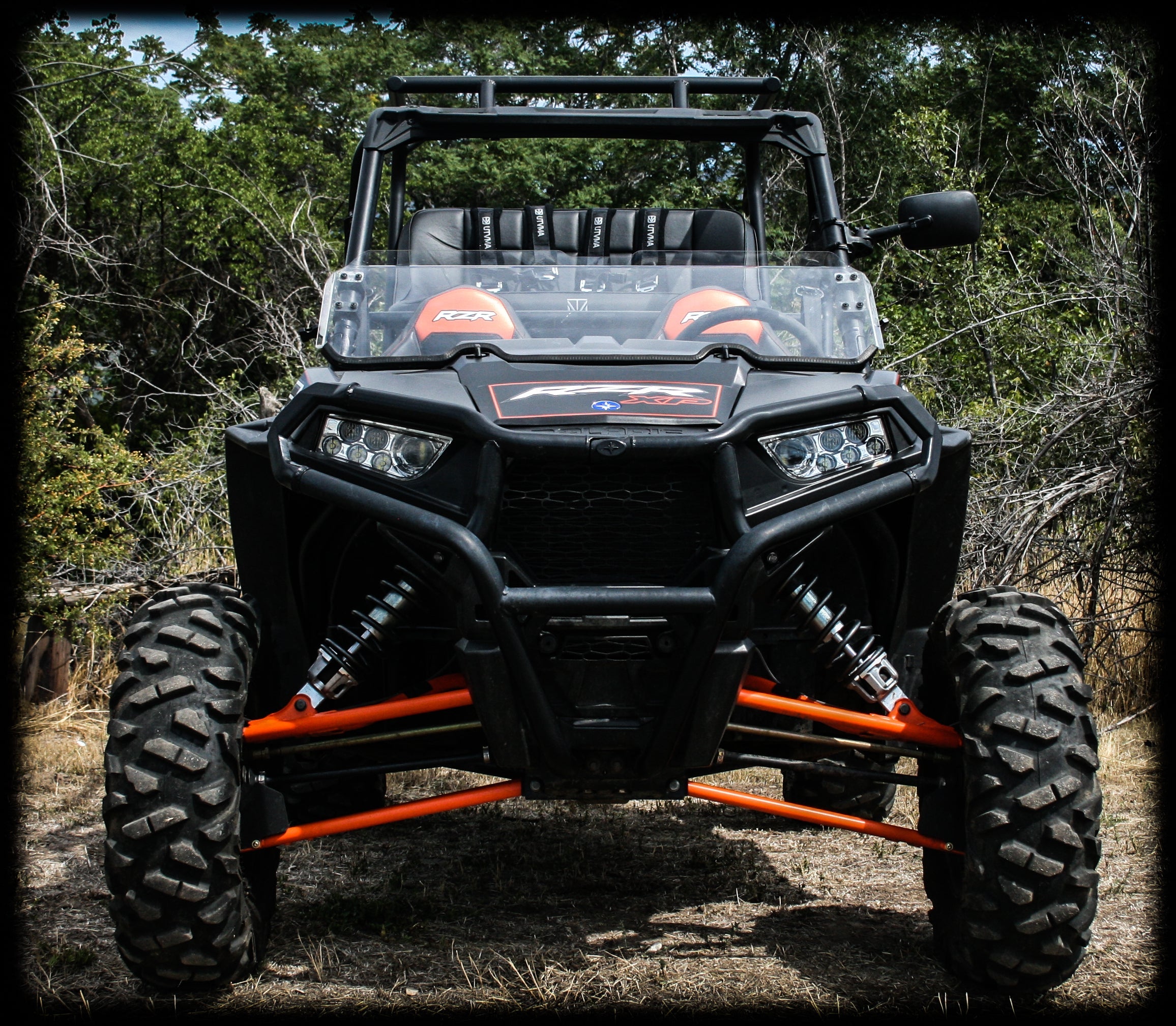 Photo of RZR 1000 Backseat and Roll Cage Kit (2014-2023) by UTV Mountain Accessories - Premium Backseat and Roll Cage for UTVs / Side by Sides