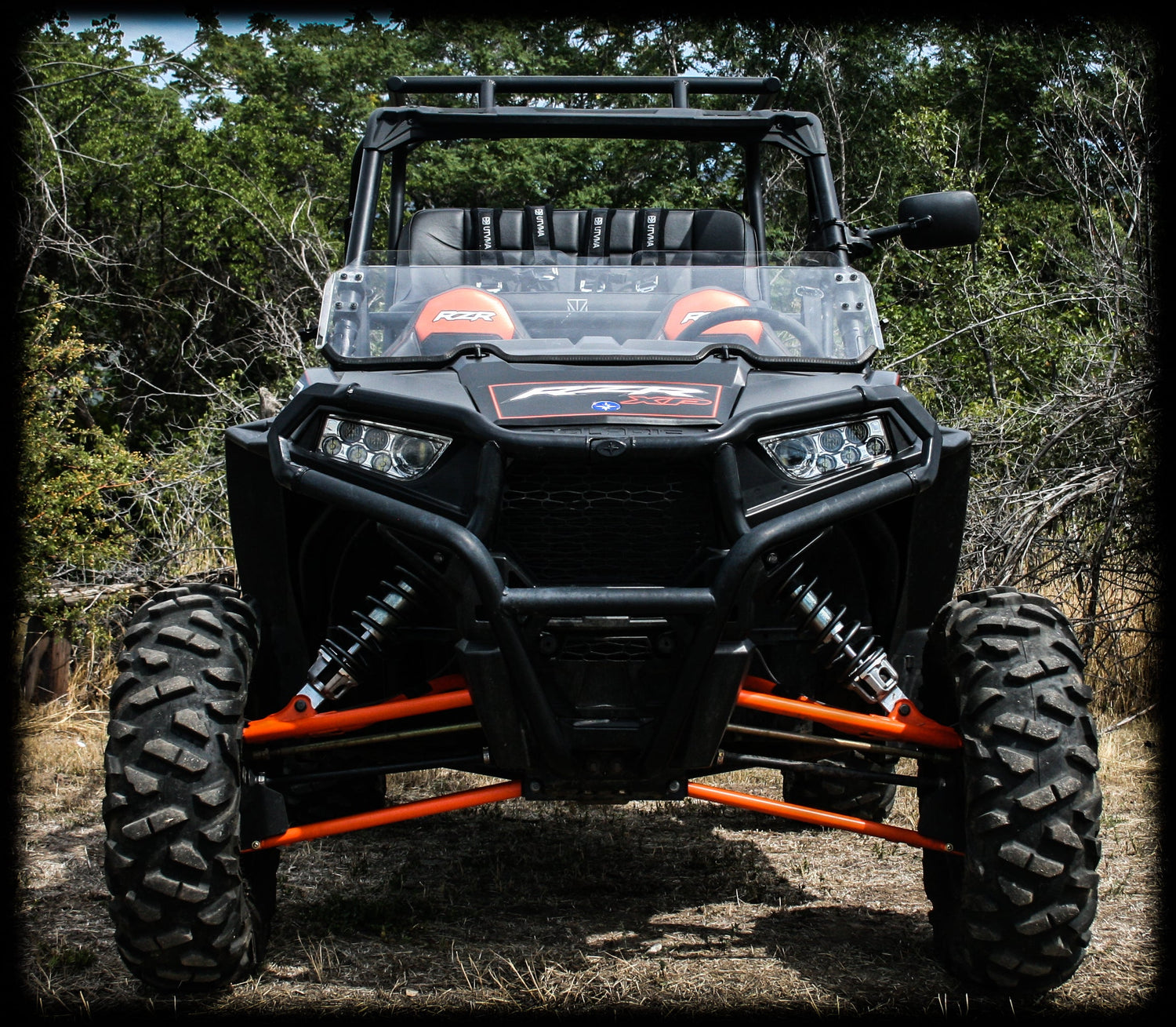Photo of RZR 1000 Backseat and Roll Cage Kit (2014-2023) by UTV Mountain Accessories - Premium Roll Cages for UTVs / Side by Sides