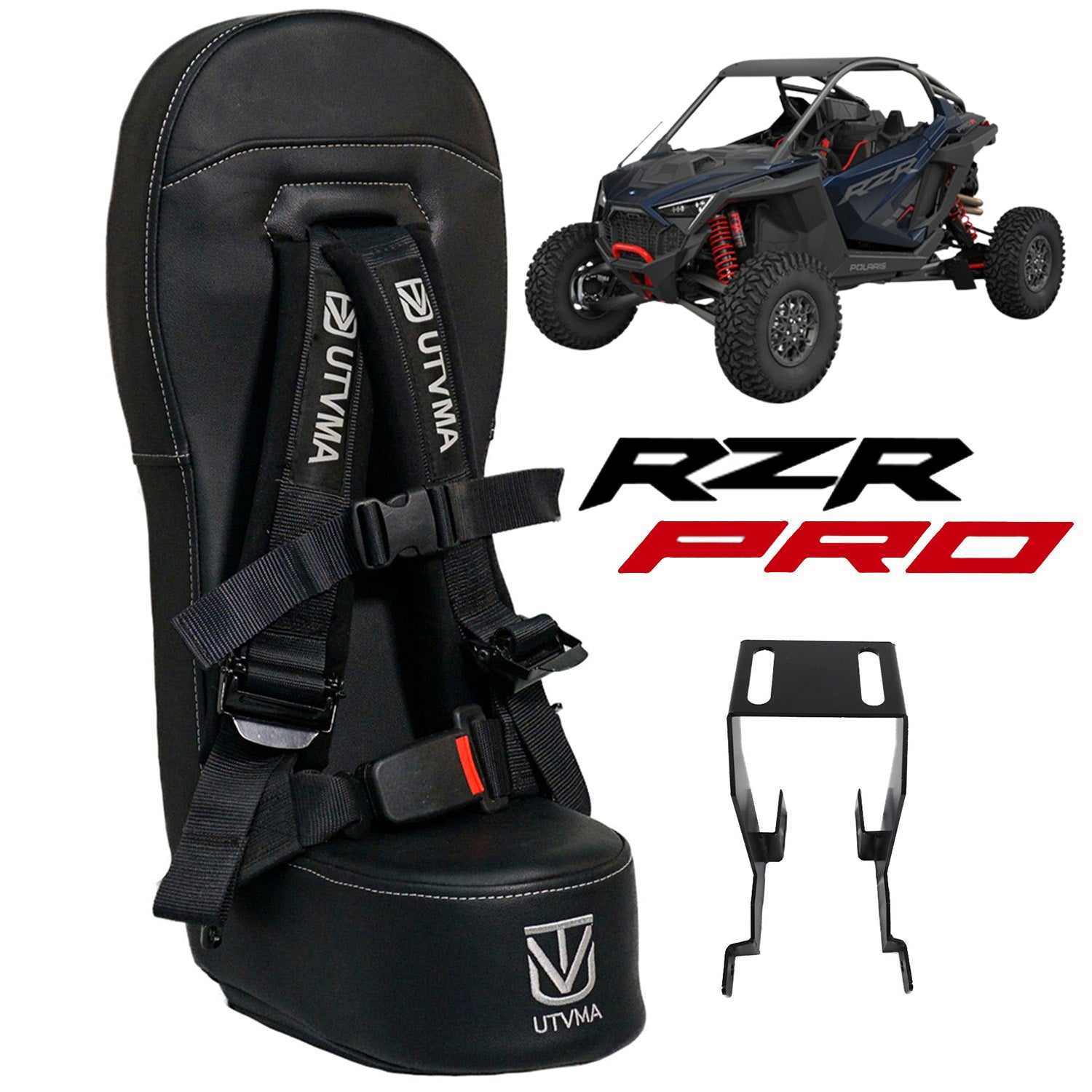 Photo of RZR 2 PRO Bump Seat (2020-2024) by UTV Mountain Accessories - Premium Bump Seats for UTVs / Side by Sides
