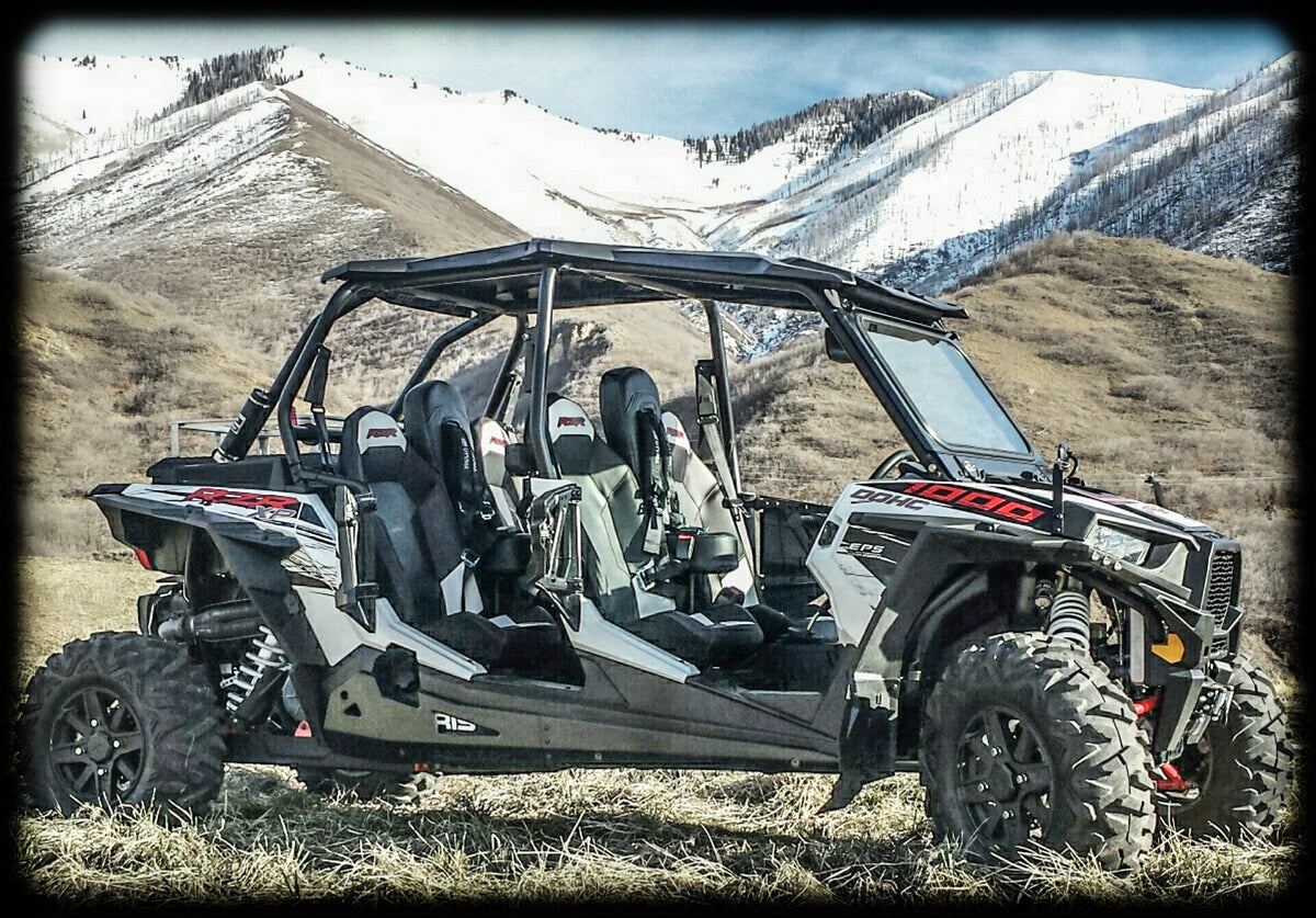 Photo of RZR 4 900 Bump Seat Set (Front and Rear) by UTV Mountain Accessories - Premium Bump Seats for UTVs / Side by Sides