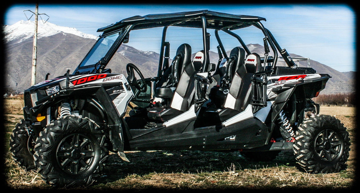 Photo of RZR 4 1000 Bump Seat Set (Front and Rear) by UTV Mountain Accessories - Premium Bump Seats for UTVs / Side by Sides