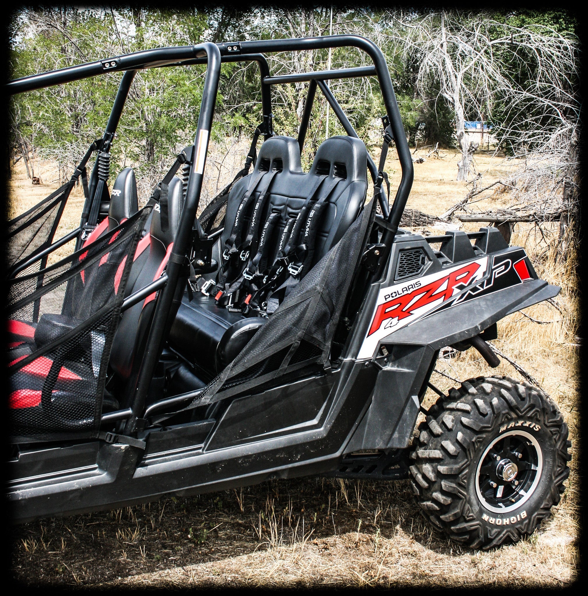 Photo of RZR 900/800 Rear Bench Seat W Harnesses (2010-2014) by UTV Mountain Accessories - Premium Bench Seat for UTVs / Side by Sides