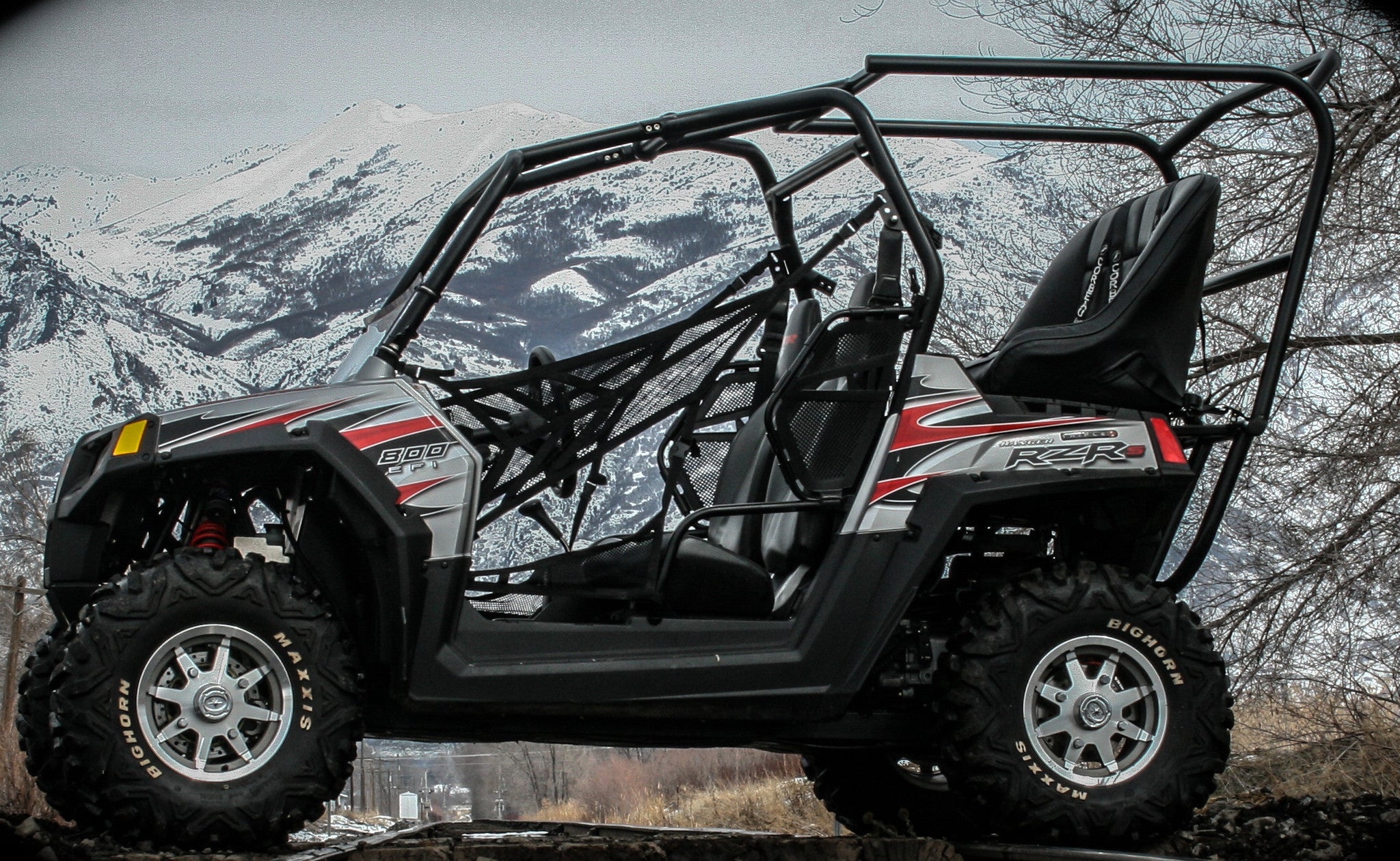 Photo of RZR 800 Back Seat and Roll Cage Kit (2008-2014) by UTV Mountain Accessories - Premium Backseat and Roll Cage for UTVs / Side by Sides