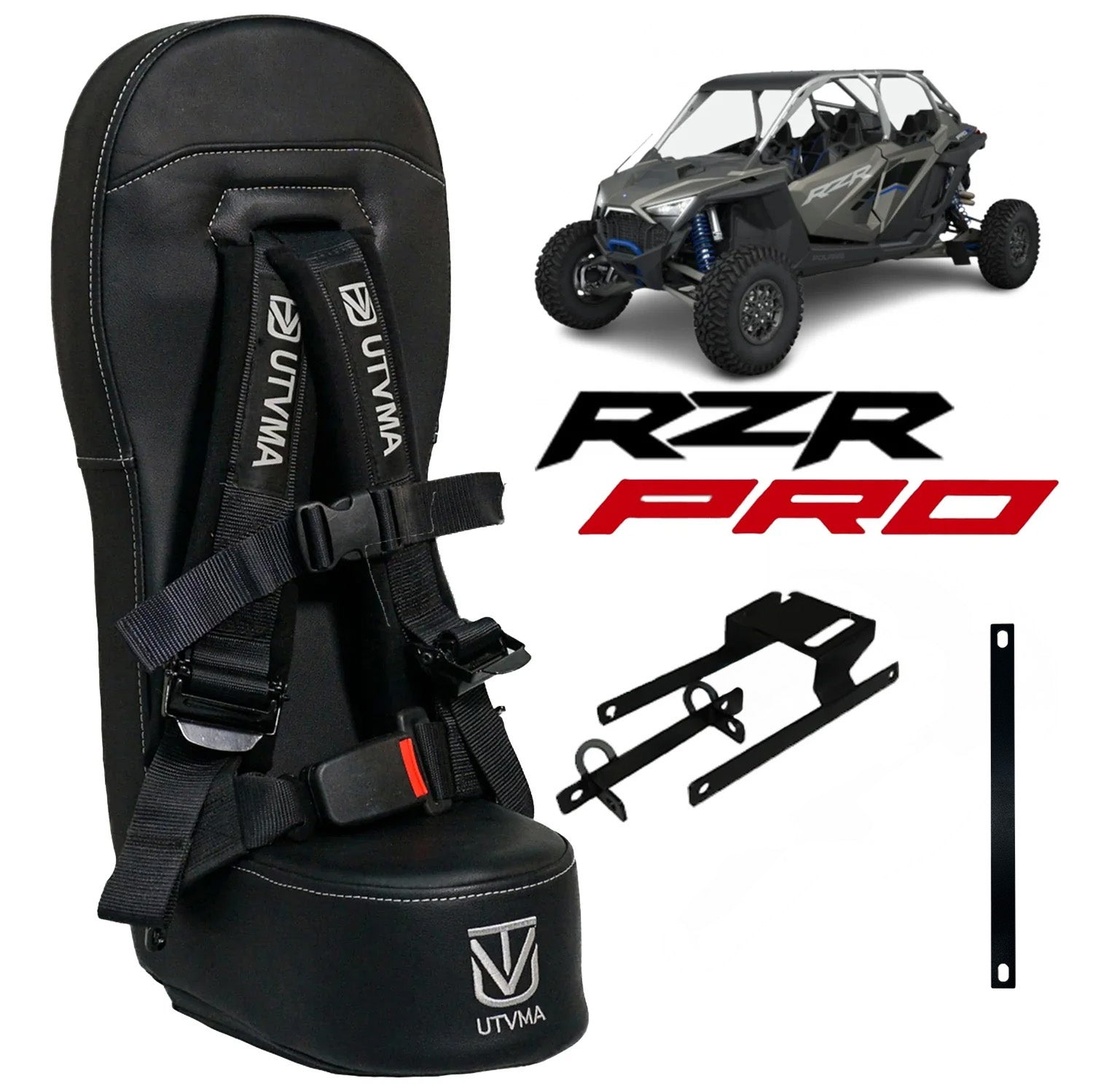 Photo of RZR 4 PRO S Rear Bump Seat (2025+) by UTV Mountain Accessories - Premium Bump Seats for UTVs / Side by Sides