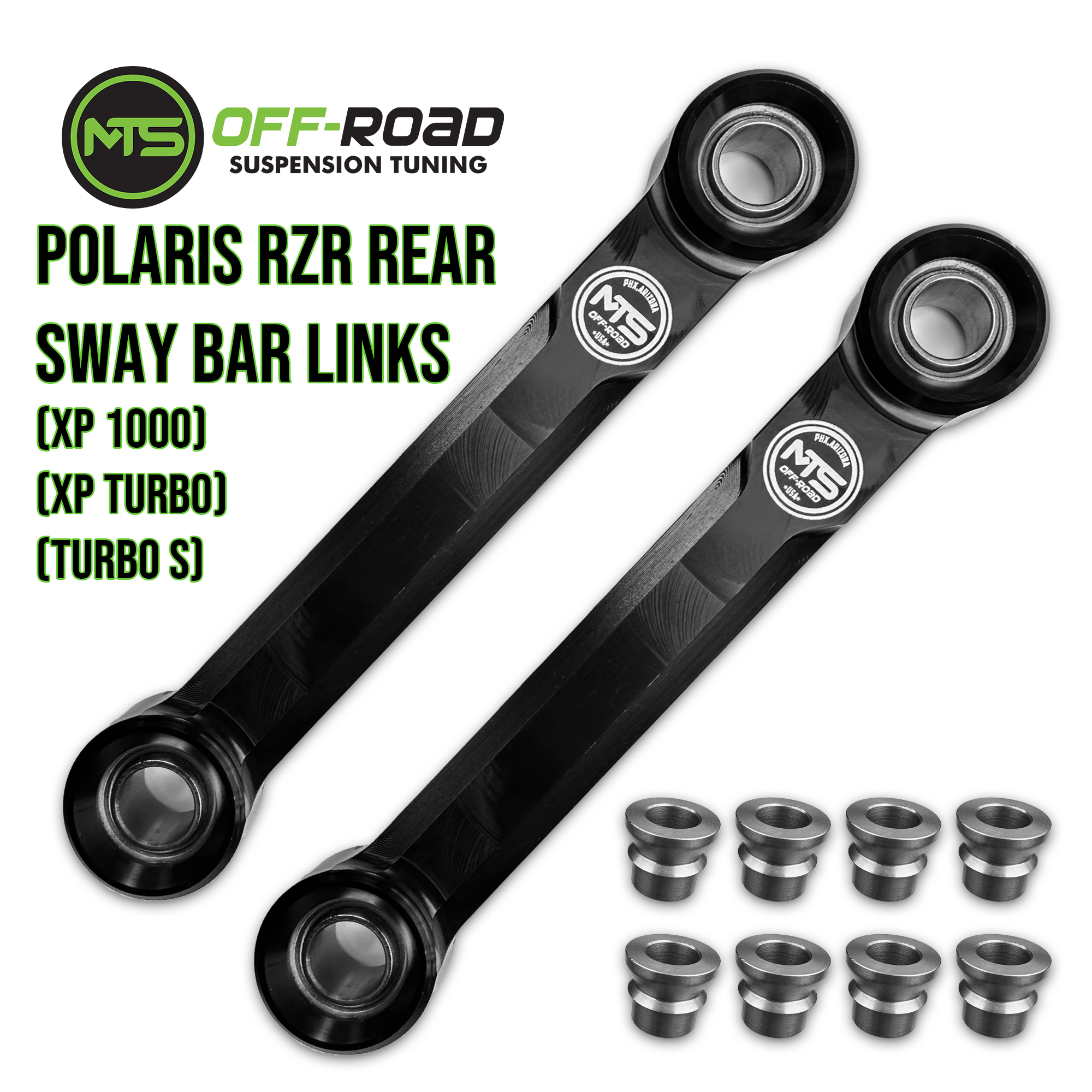 Photo of MTS Off-Road RZR XP 1000/Turbo S Sway Bar End Links (Rear) by MTS Off-Road - Premium Sway Bar Links for UTVs / Side by Sides