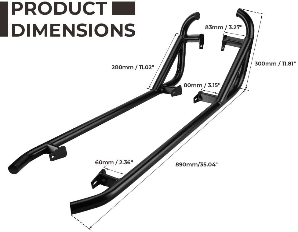 Photo of Nerf Bars Rock Sliders For Polaris RZR XP 1000/ XP Turbo by Kemimoto - Premium for UTVs / Side by Sides