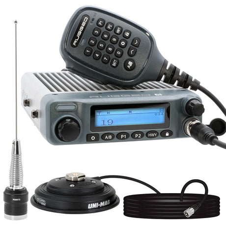 Photo of Radio Kit - G1 ADVENTURE SERIES Waterproof GMRS Mobile Radio with Antenna by Rugged Radios - Premium for UTVs / Side by Sides