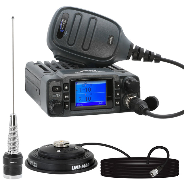 Photo of Radio Kit - GMR25 Waterproof GMRS Band Mobile Radio with Antenna by Rugged Radios - Premium for UTVs / Side by Sides