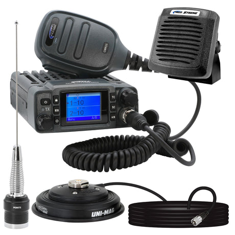 Photo of Radio Kit Plus - GMR25 Waterproof GMRS Mobile Radio Kit with External Speaker by Rugged Radios - Premium for UTVs / Side by Sides