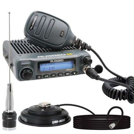 Photo of Radio Kit - Rambler G4 GMRS Mobile Radio with Antenna by Rugged Radios - Premium for UTVs / Side by Sides