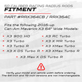 50 Caliber Racing Can-Am Maverick X3 Heavy Duty Radius Rods