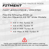 50 Caliber Racing Can-Am Maverick X3 Heavy Duty Radius Rods