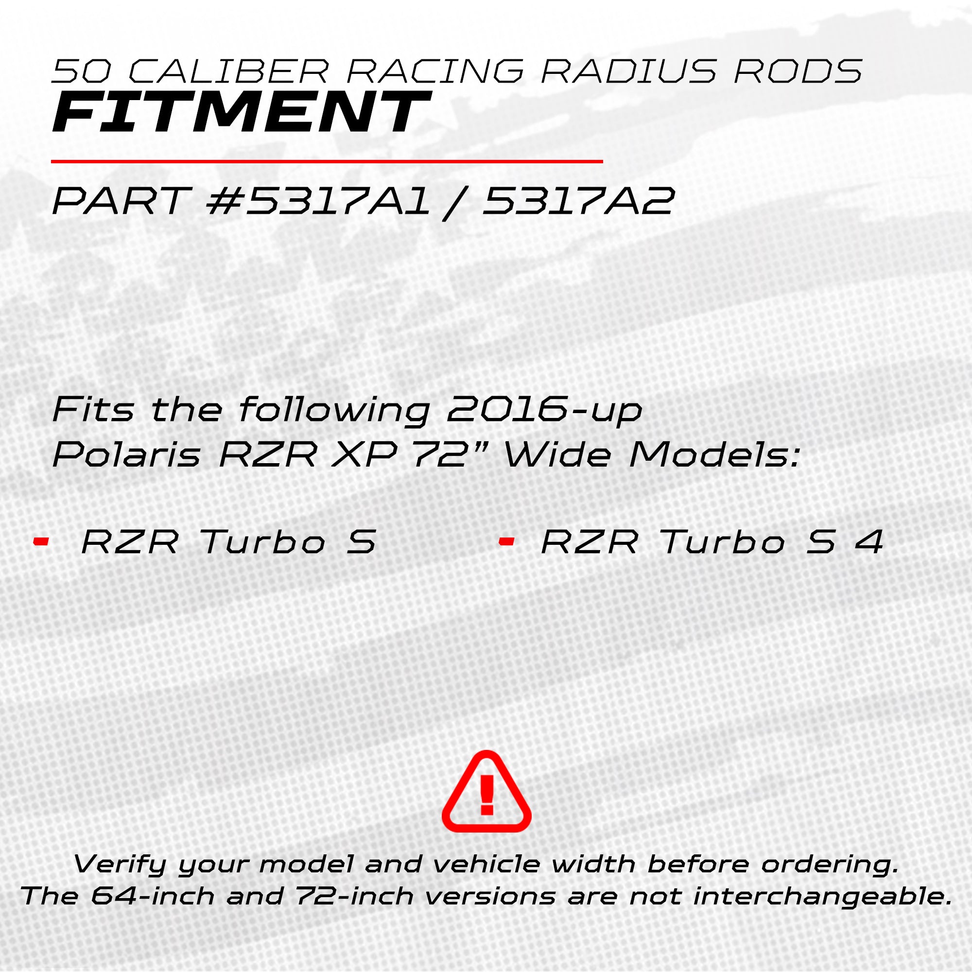 RZR Turbo S CNC Billet Radius Rods