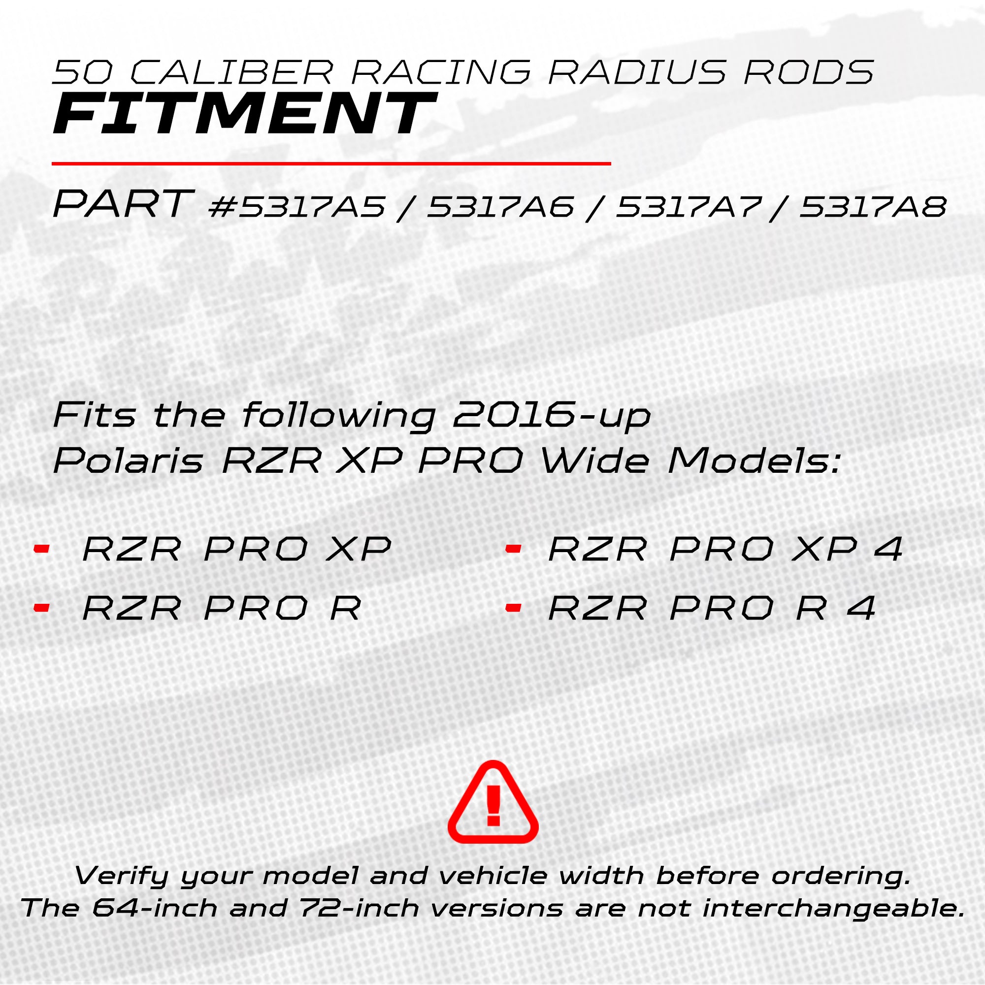 RZR PRO R CNC Billet Radius Rods