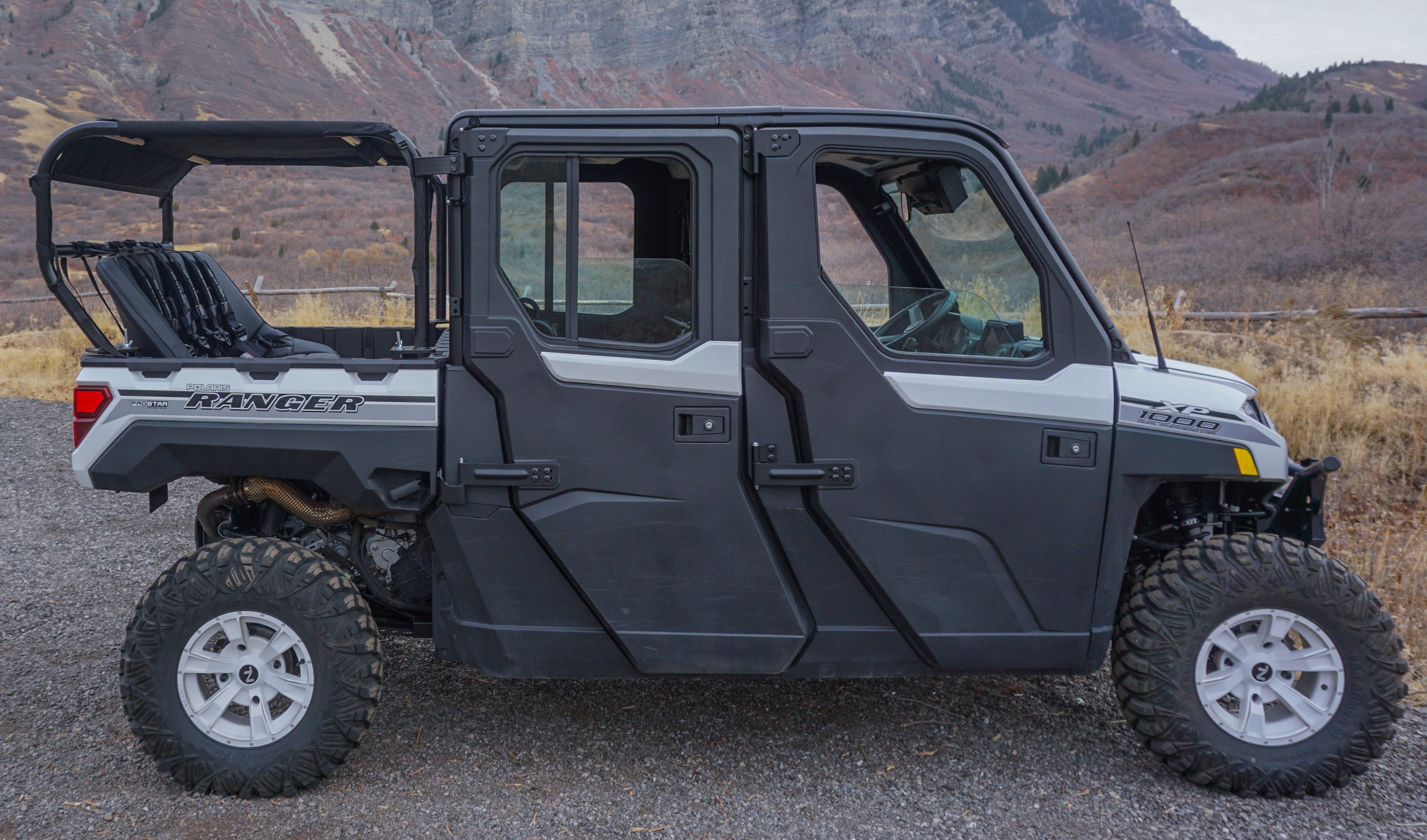 Photo of Ranger 1000 Rear Seat and Roll Cage Kit (2018-2024) by UTV Mountain Accessories - Premium Roll Cages for UTVs / Side by Sides