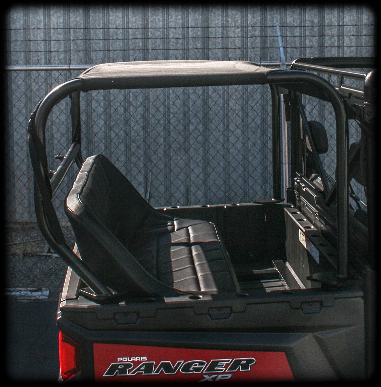 Photo of Ranger 1000XP Rear Soft Top by UTV Mountain Accessories - Premium Cooler Rack for UTVs / Side by Sides