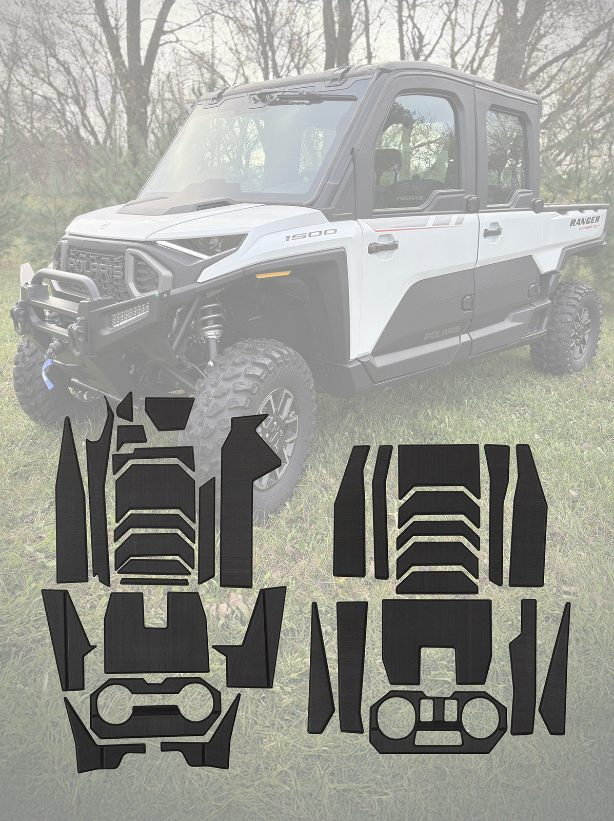 Photo of EVA Foam Door Panel / Tunnel Kits Polaris Ranger XD1500 by Terick Solutions - Premium EVA Foam Kits for UTVs / Side by Sides