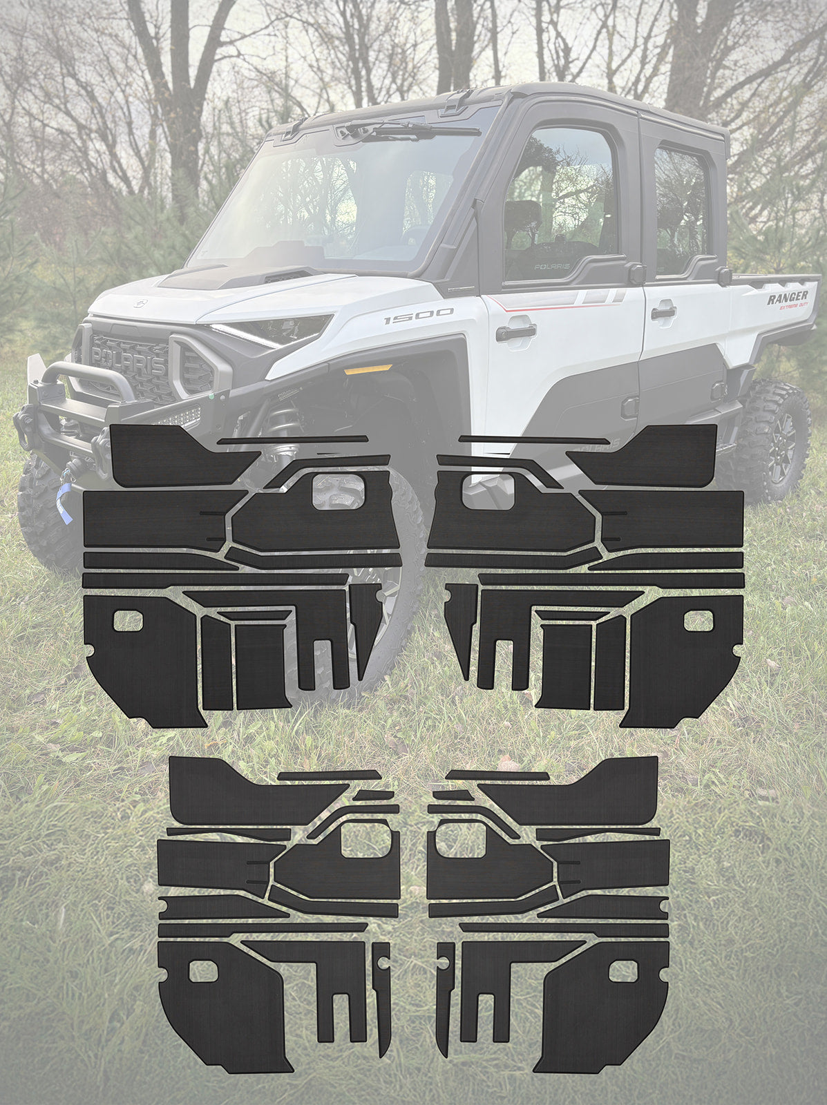Photo of EVA Foam Door Panel / Tunnel Kits Polaris Ranger XD1500 by Terick Solutions - Premium EVA Foam Kits for UTVs / Side by Sides