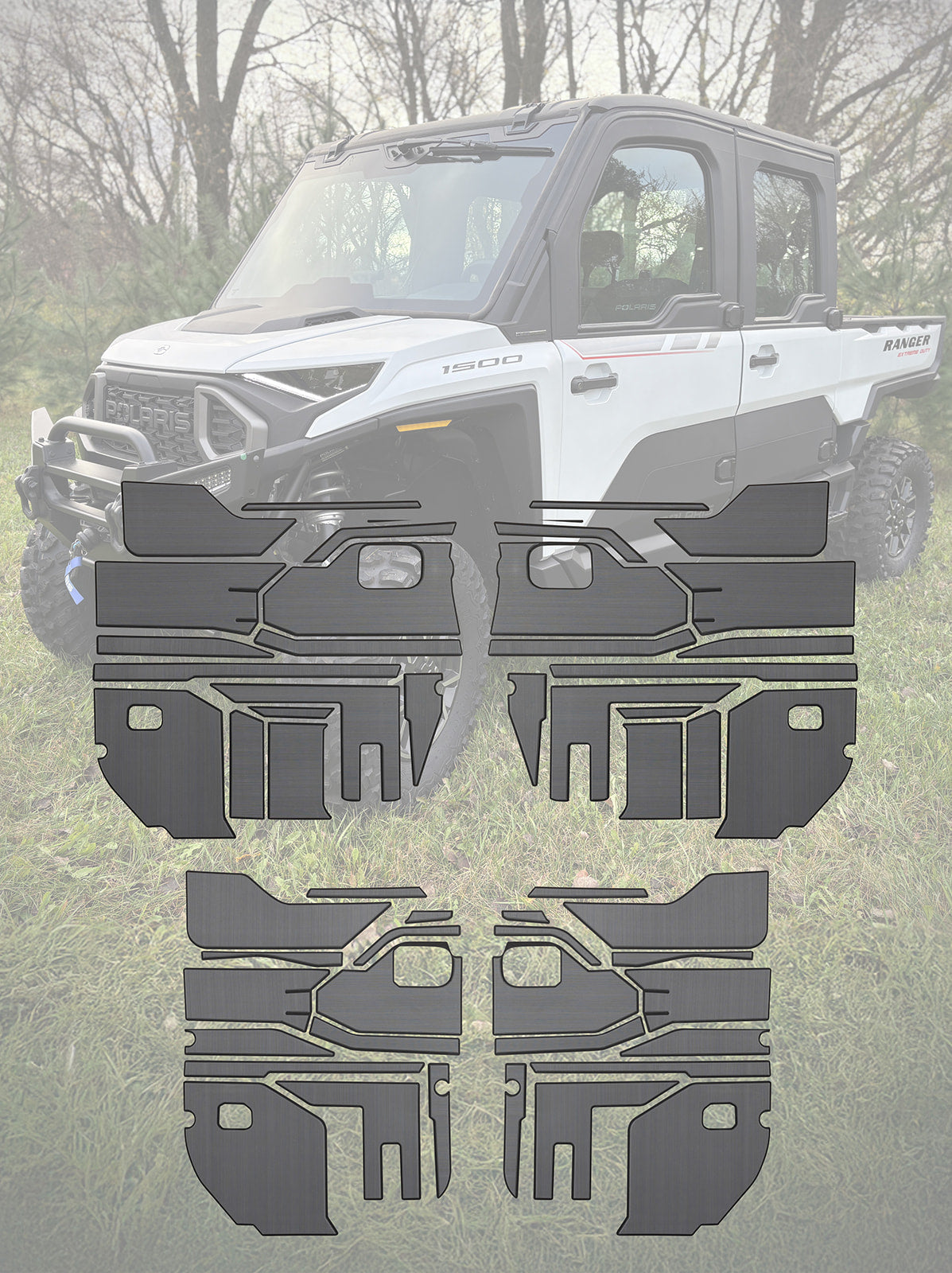 Photo of EVA Foam Door Panel / Tunnel Kits Polaris Ranger XD1500 by Terick Solutions - Premium EVA Foam Kits for UTVs / Side by Sides